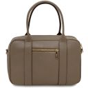 Maiorca Leather Handbag and zip Around Leather Wallet Dark Taupe TL142486