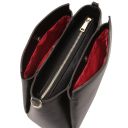 Creta Leather Shoulder bag and zip Around Leather Wallet Black TL142487
