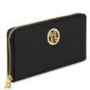 Creta Leather Shoulder bag and zip Around Leather Wallet Black TL142487