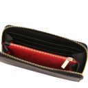 Maiorca Bolso en Piel y Cartera en Piel con Cremallera en el Contorno Negro TL142486