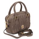 Chantilly Leather Handbag Dark Taupe TL142480