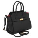 Origami Bolso en Piel Negro TL142466