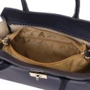 Origami Sac Cabas en Cuir Bleu foncé TL142466