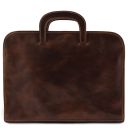 Sorrento Document Leather Briefcase Dark Brown TL141022