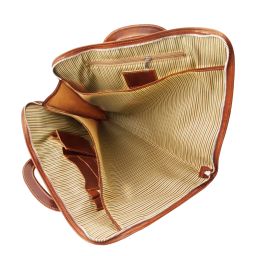 Sorrento Dokumenten - Tasche aus Leder Honig TL141022