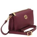 Sia Pochette in Pelle Morbida Bordeaux TL142479