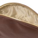 Vera Soft Leather Toiletry Case Coffee TL142438