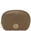 Vera Soft Leather Toiletry Case Dark Taupe TL142438