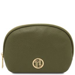 Vera Soft Leather Toiletry Case Forest Green TL142438