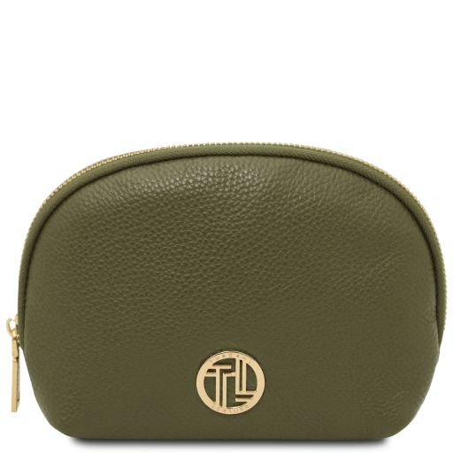 Vera Trousse in Pelle Morbida Verde Foresta TL142438