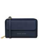 Urania Portefeuille/supporte Pour Téléphone en Cuir Avec Bandoulière Bleu foncé TL140483