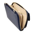 Urania Portefeuille/supporte Pour Téléphone en Cuir Avec Bandoulière Bleu foncé TL140483