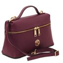 Scrigno Bolso a Mano en Piel Morbida Bordeaux TL142484