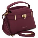 Maisy Bolso en Piel Bordeaux TL142455