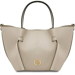 Legame Borsa a Mano in Pelle - Misura Piccola Beige TL142482