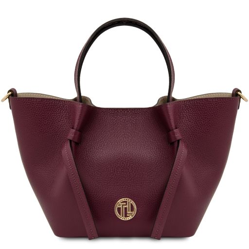 Legame Bolso a Mano en Piel - Misura Pequeña Bordeaux TL142482