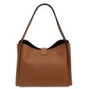 Soave Soft Leather Handbag Cognac TL142489