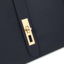 Soave Sac à Main en Cuir Souple Bleu foncé TL142489