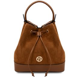 Minerva Borsa Secchiello in Pelle Cognac TL142476