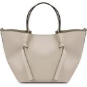 Legame Leather Handbag - Small Size Beige TL142482