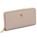 Financier Exclusive zip Around Leather Wallet Бежевый TL142494
