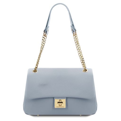 Elettra Soft Leather Shoulder bag Светло-голубой TL141646