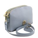 Lily Soft Leather Shoulder bag Light Blue TL142393