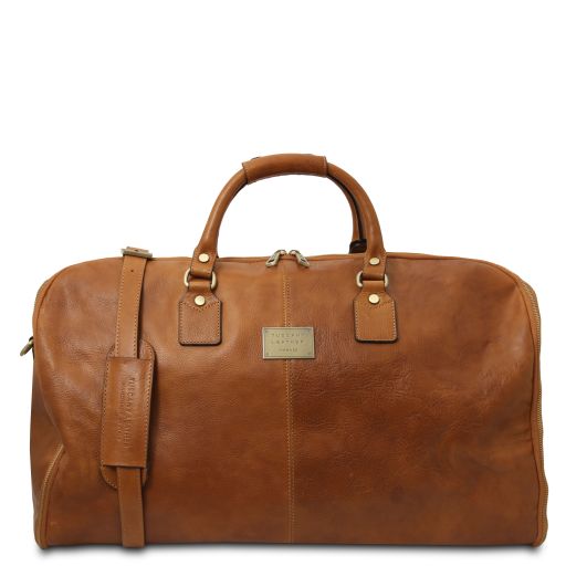 Antigua Maleta de Viaje/Porta Trajes en Piel Natural TL141538