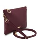 TL Bag Clutch aus Weichem Leder Bordeaux TL142029