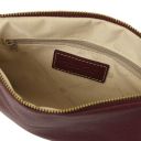 TL Bag Clutch aus Weichem Leder Bordeaux TL142029