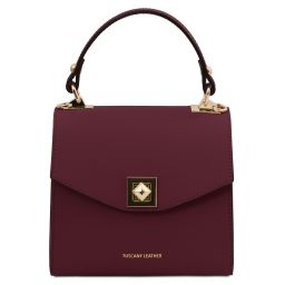 TL Bag Leather Handbag Bordeaux TL142203