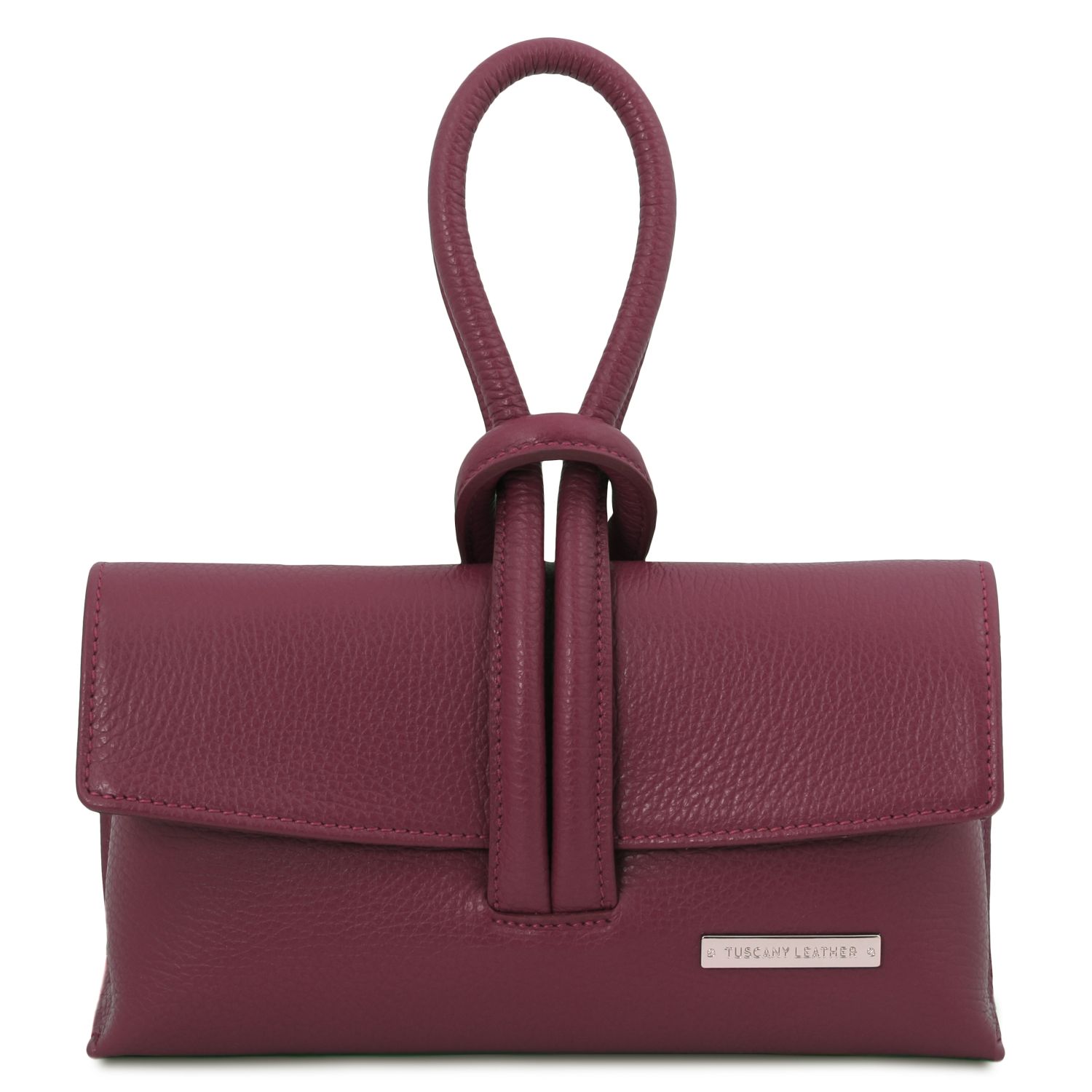 Pochette in pelle Bordeaux