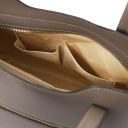 Olimpia Sac Cabas en Cuir Taupe foncé TL141412