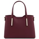 Olimpia Sac Cabas en Cuir - Petit Modèle Bordeaux TL141521