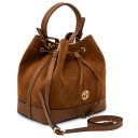 Minerva Bolso Cubo Secchiello en Piel Cognac TL142476