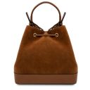 Minerva Leather Bucket bag Cognac TL142476