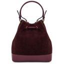 Minerva Leather Bucket bag Bordeaux TL142476