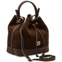 Minerva Leather Bucket bag Coffee TL142476