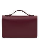 Opera Leather Clutch With Chain Strap Bordeaux TL142505