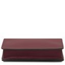 Opera Leather Clutch With Chain Strap Bordeaux TL142505