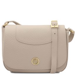 Sella Leather Shoulder bag Beige TL142506