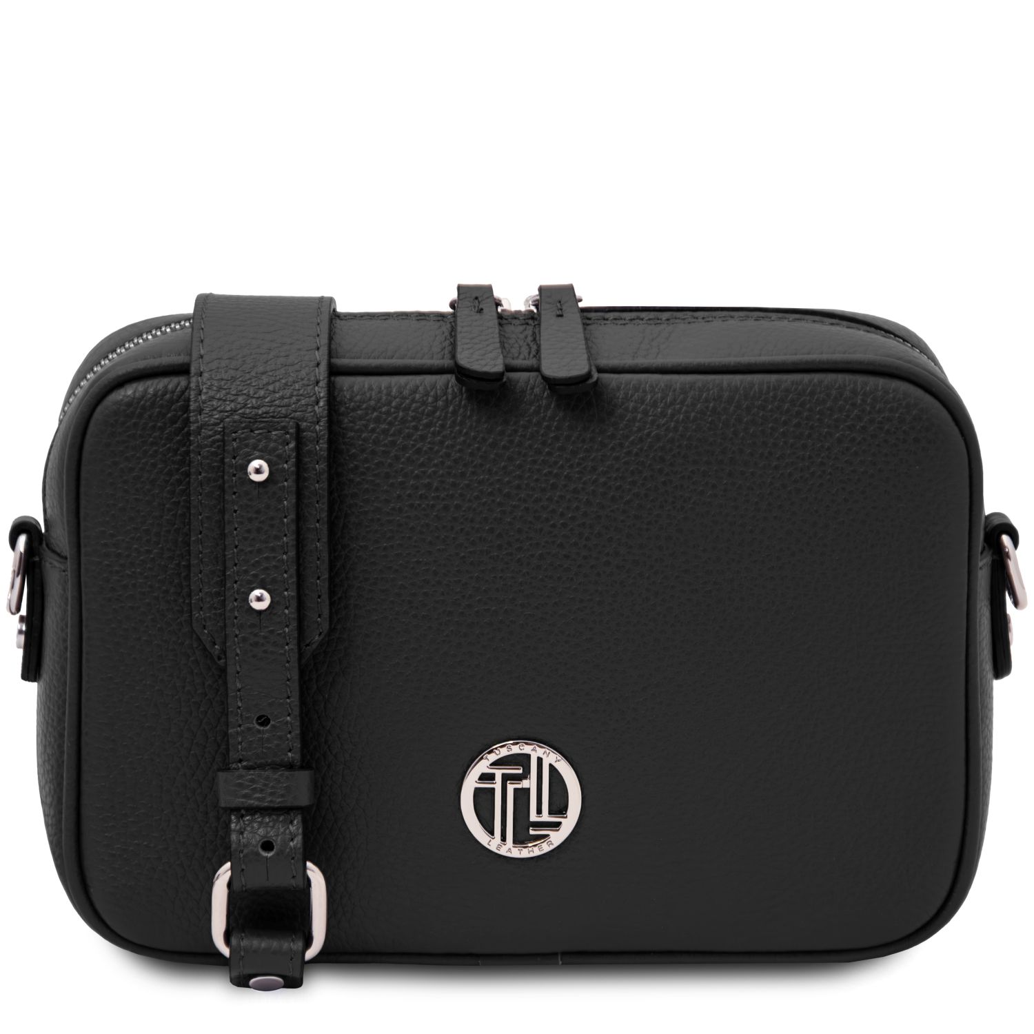 Borsa a tracolla in pelle Nero