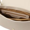 Sella Schultertasche aus Leder Beige TL142506