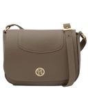 Sella Leather Shoulder bag Dark Taupe TL142506