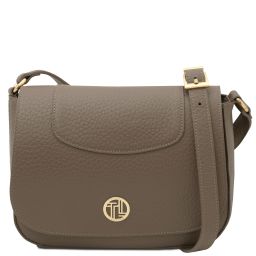 Sella Sac Bandoulière en Cuir Taupe foncé TL142506