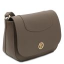 Sella Leather Shoulder bag Dark Taupe TL142506