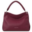TL Bag Sac Bandoulière en Cuir Souple Bordeaux TL142087