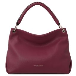 TL Bag Soft Leather Shoulder bag Bordeaux TL142087