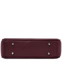 Cubetto Borsa a Tracolla in Pelle Bordeaux TL142499
