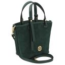 Glacette Sac Seau en Cuir Suédé Vert Forêt TL142261